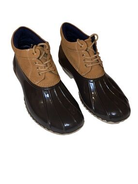 TOMMY HILFIGER “Haxley” Water Resistant Ankle Duck Boots Wheat - Tan Brown SZ 8